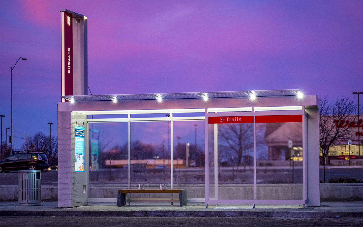 Kansas City - Bus Shelter - SmartLink OutdoorLink REDYREF Kiosk