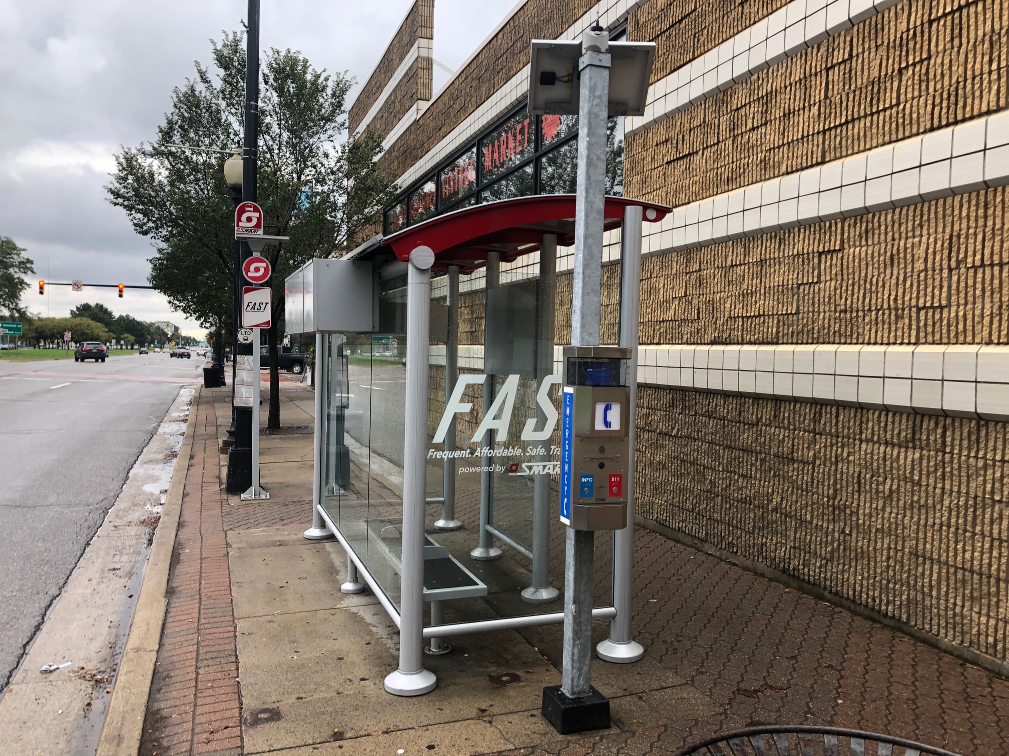 Solar Powered Bus Shelters with SmartLink Remote Device Management System by OutdoorLink