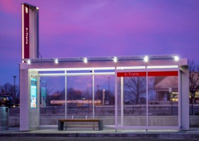 LCD Displays, Routers, Media Players & Lighting at BRT Shelters (Kansas City, MO)