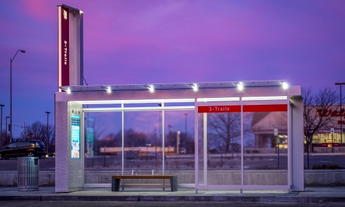 Kansas City KCATA - Bus Stop Shelter - SmartLink Outdoorlink REDYREF Kiosk Remote Device Monitoring