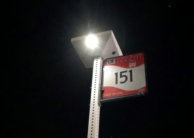 Pole Mounted Solar Lighting and Real-Time E-Paper Signs (Long Beach, CA)